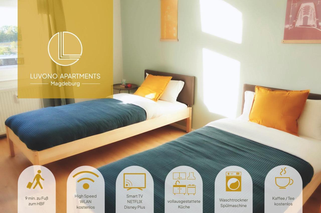 Luvono Apartments - 2 Schlafzimmer / Netflix / Disney+ Magdeburg Exterior photo